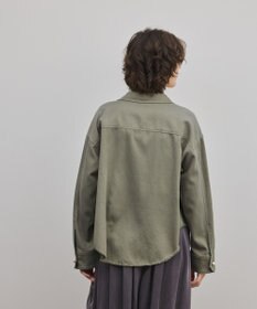 GRACE CONTINENTAL パール釦ピグメントシャツ