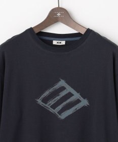 JOSEPH ABBOUD 【柔らかな肌触り】ソフトスムースダイヤロゴプリント Tシャツ