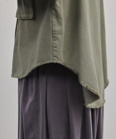 GRACE CONTINENTAL パール釦ピグメントシャツ