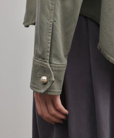 GRACE CONTINENTAL パール釦ピグメントシャツ