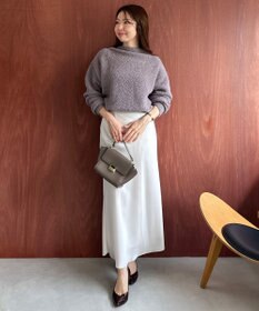 UNFILO 【新色・新サイズ登場！】サテン ナロースカート