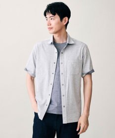JOSEPH ABBOUD 【キングサイズ・ジャージー素材・ストレッチ】バーシブルジャージー シャツ