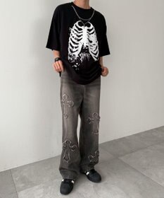 WEGO アクセ付きハードグラフィックT（SS）