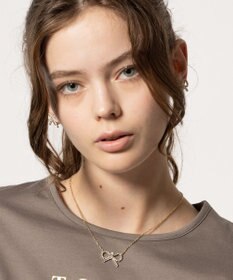 TOCCA GLITTER RIBBIN NECKLACE ネックレス