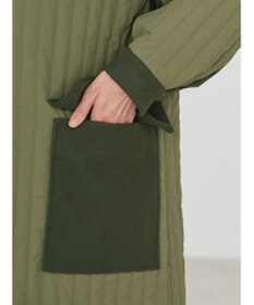 AMERICAN HOLIC キルポカ異素材Ｍｉｘロングコート