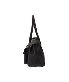 genten ゴートシュリンク かぶせ付トートバッグ