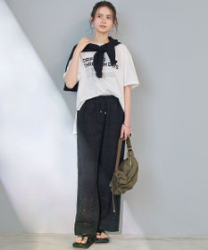 23区 L 【見上愛さん着用】ラッセルオーナメントレース ワイド パンツ