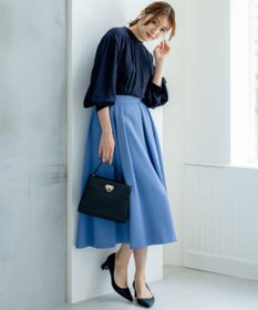 組曲 【洗える・4色展開】ウーステッドライクギャバ スカート