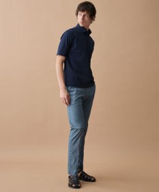 JOSEPH ABBOUD 【キングサイズ・ウエストも伸びる!/ストレッチ/軽量/Eco撥水/オーガニックコットン使用】マイクロピケストレッチ パンツ