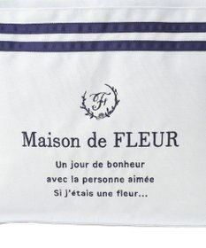 Maison de FLEUR マリンラインリボンスクエアトートバッグ