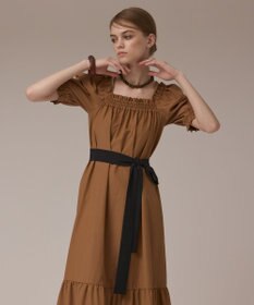 GRACE CONTINENTAL ギャザーロングワンピース