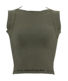 WACOAL MEN レディース <beautiful people>コラボ タンクトップ ボクサートップス ワンサイズ（S-L） オーガニック綿混 立体成型 肩幅：狭め ネック深さ：あさめ WL8001 /ワコールメン