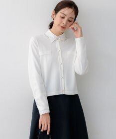 組曲 【WEB限定】クリアストレッチビジューレーン カーディガン