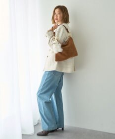 YECCA VECCA ノーカラーツイードジャケット