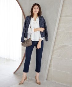 Tiaclasse 【安田美沙子さん着用・洗える】ストレッチストレートデニム