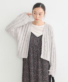 earth music&ecology ポコポコケーブルカーディガン