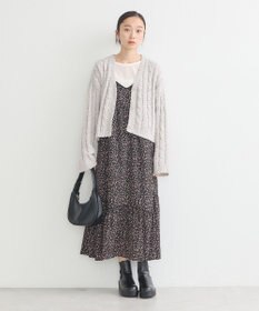 earth music&ecology ポコポコケーブルカーディガン