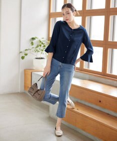 Tiaclasse 【安田美沙子さん着用・洗える】ストレッチストレートデニム