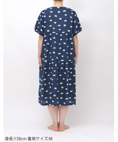 tsumori chisato SLEEP ツモリチサト ワンピース 綿100%(本体) 楊柳素材 5分袖 半袖 ロング丈 レディース UNT121 /ワコール