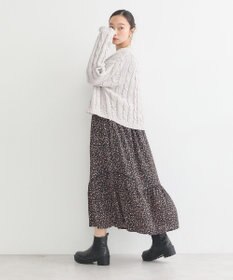 earth music&ecology ポコポコケーブルカーディガン