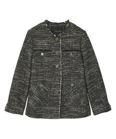 YECCA VECCA ノーカラーツイードジャケット