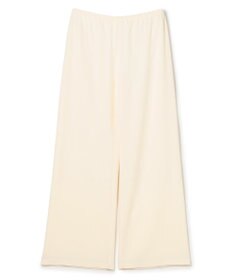 UNFILO L 【ウエストゴム】ライトジョーゼット イージーワイドパンツ