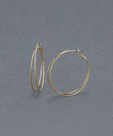 Phoebe ダブルラインフープピアス