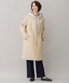 自由区 【洗える/リバーシブル】ブライトキルト リバーシブルコート