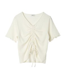 earth music&ecology ポコポコギャザードロストプルオーバー