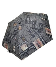 +RING レディース向け プラスリング 晴雨兼用折傘 PAPER-BLK T1404 sunshield
