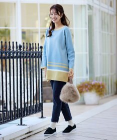 Tiaclasse 【安田美沙子さん着用・洗える】ストレッチストレートデニム