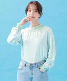 ANY 【洗濯機可】シャーリングデザインプルオーバー