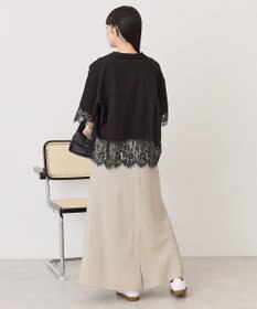 AMERICAN HOLIC レース切り替え半袖シャツ