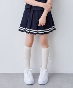 ANY KIDS 【洗濯機可能/吸汗速乾】ドライタッチ プリーツスカパン