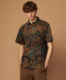 JOSEPH ABBOUD MOUNTAIN 【FILSON】WASHED SHORT SLEEVE FEARHER CLOTH SHIRT