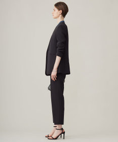 ICB 【洗える】トリプルクロスツイル ノーカラージャケット