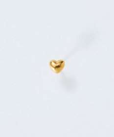 Phoebe 【金属アレルギー対応】パフィーハートピアス(片耳)　ゴールド/サージカルステンレス