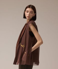 GRACE CONTINENTAL チュールオーバーベスト