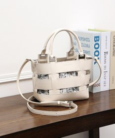 style code 【MERCURYDUO/マーキュリーデュオ】軽量メッシュ　花柄巾着付ミニトートバッグ