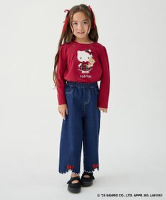 ANY KIDS 【ハローキティ×ANY KIDS】デニムワイドパンツ