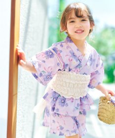ANY KIDS 【洗濯機可能】簡単帯付き 甚平セット