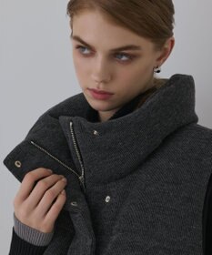 GRACE CONTINENTAL スタンドニットダウンベスト