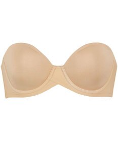 WACOAL ブラジャー ストラップレス サイズや体型特徴に合わせた設計 アウターにひびきにくい メッシュ素材(カップ肌側) レディース BXC610 /ワコール