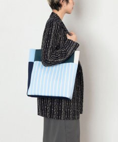 TRICOTE 【PC／A4サイズ】ストライプニットtote bag