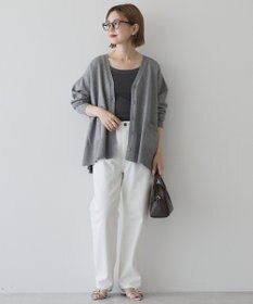 AMERICAN HOLIC 【WEB限定】バイパチVネックルーズカーディガン