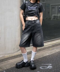 WEGO バタフライドロストラインストーンT