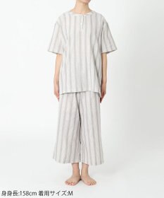 ワコール／睡眠科学 パジャマ 5分袖 半袖 8分丈 綿100%(本体) レディース YDT146 睡眠科学／ワコール