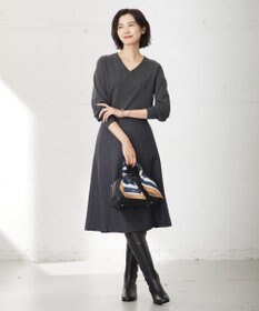 J.PRESS LADIES T/W 杢 ライトツイード フレアー スカート