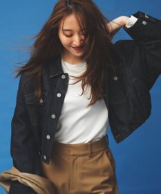 NAVE 【ReNAVE・洗える/中綿】ライトデニム ブルゾン