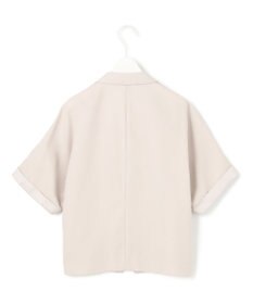 ICB 【UVケア・接触冷感・速乾・防シワ・洗える】 FluidBackSatin クロップドジャケット